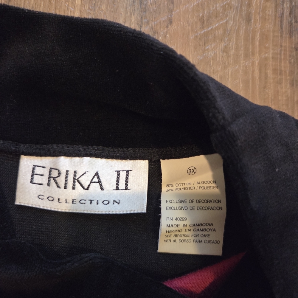 ERIKA III Collection Color Block Patchwork Tunic Top Size 3X - Picture 3 of 8